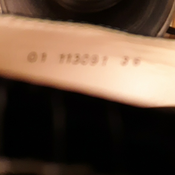 Corello black leather croco print heels - Picture 8 of 8